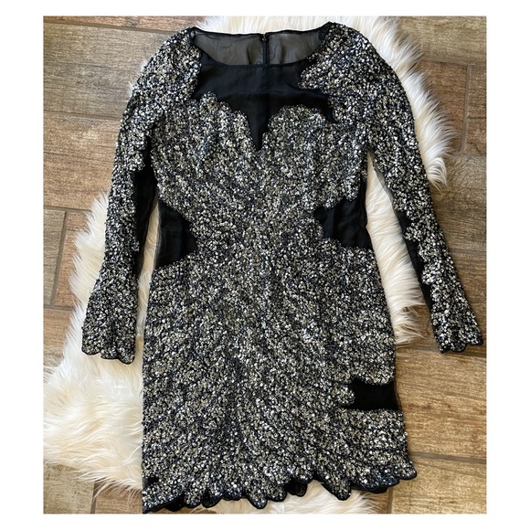 Basix Black Label Beaded Dress - Picture 4 of 5